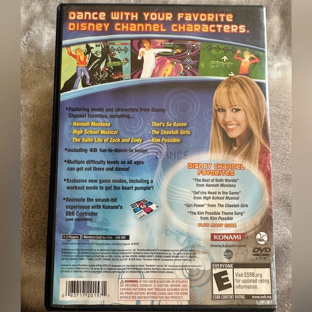 PS2 Dance‎ Dance Revolution: Disney Channel  (Sony PS2, 2008)
